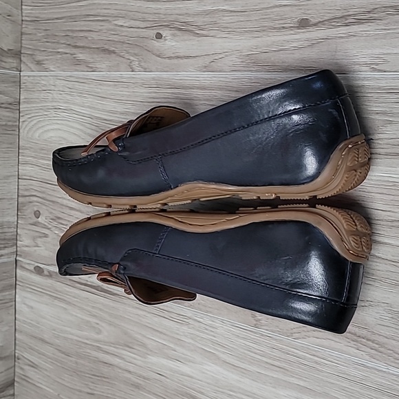 Clarks Collection Ultimate Comfort Women’s Black Leather Boat Shoes - Picture 9 of 10